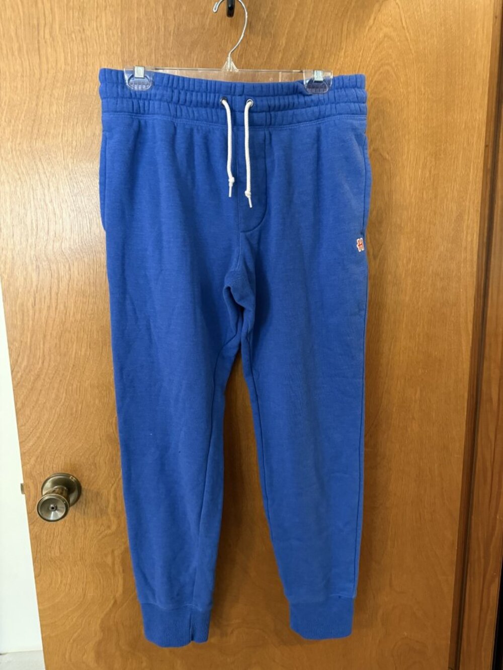 Homage Sweatpants Joggers Mens Medium Royal Blue Fleece Lounge Pants Drawstring - Picture 2 of 9